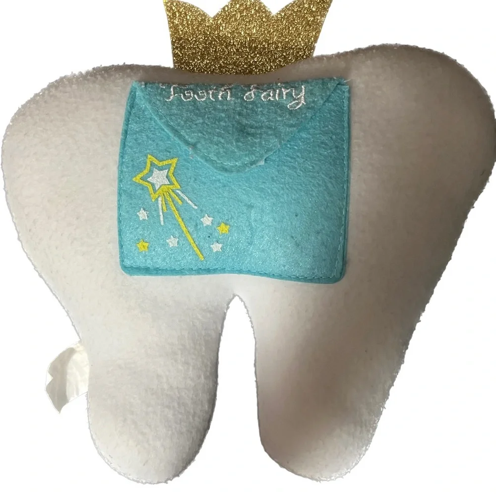 Tooth Fairy pillow. Pocket in back to put the tooth. Christmas - Picture 3 of 6